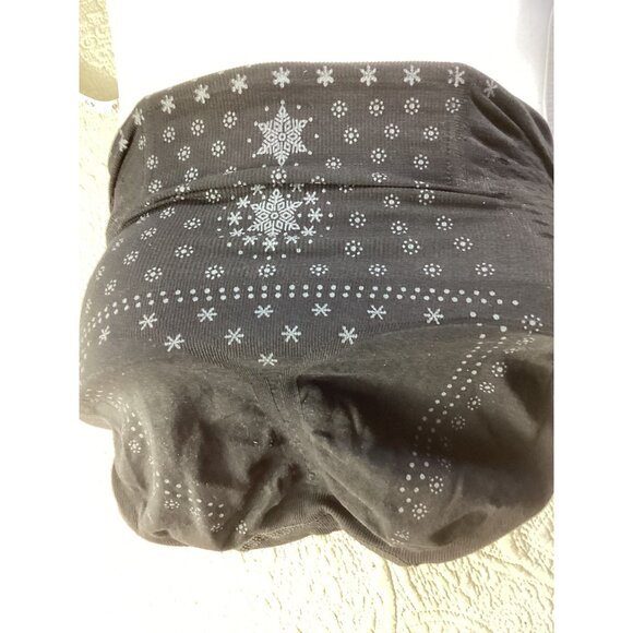 High-Waisted Black Shaping Panties* Snowflake Design Breathable* Tummy Control*M - Picture 3 of 6
